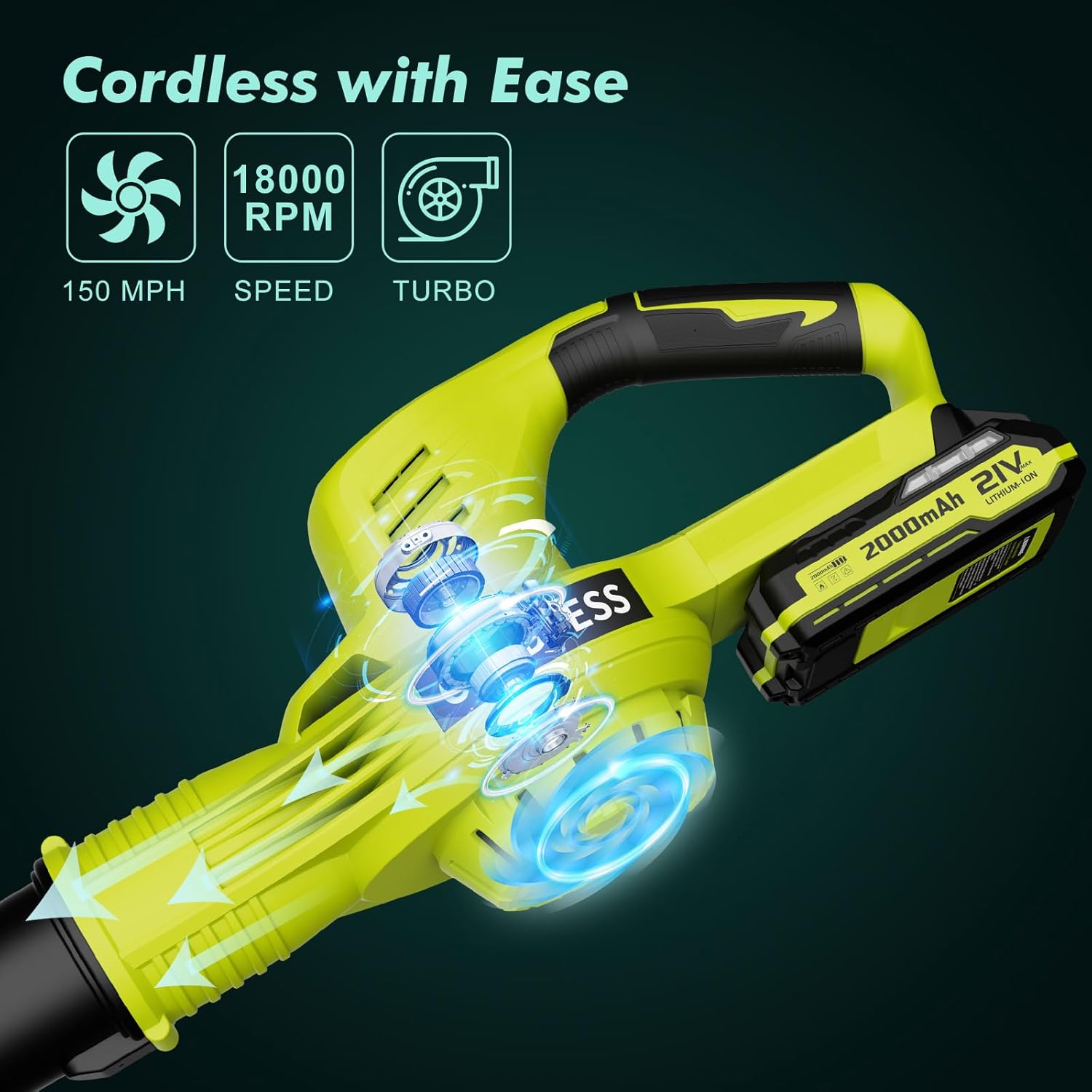 Cordless Leaf Blower 21V