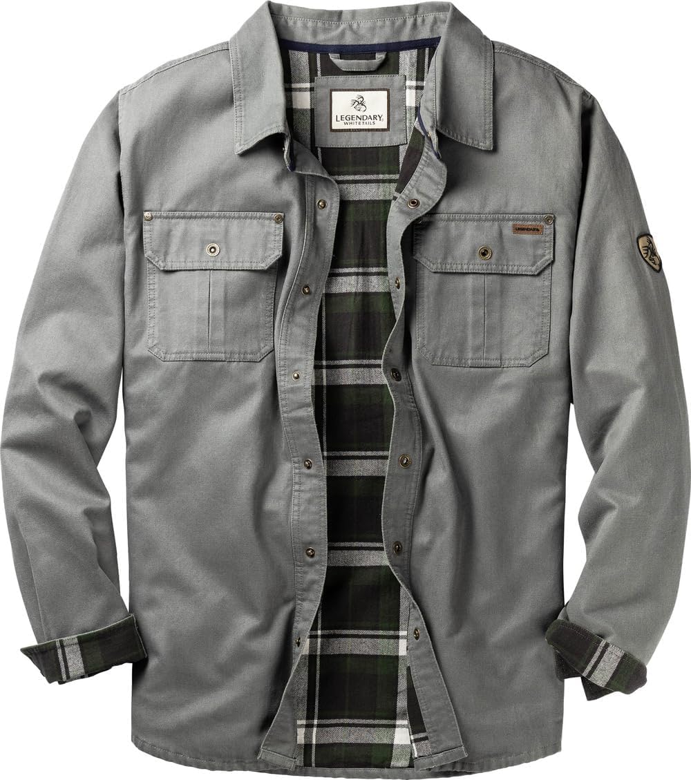 Legendary Whitetails Men's Flannel Lined Shirt Jacket