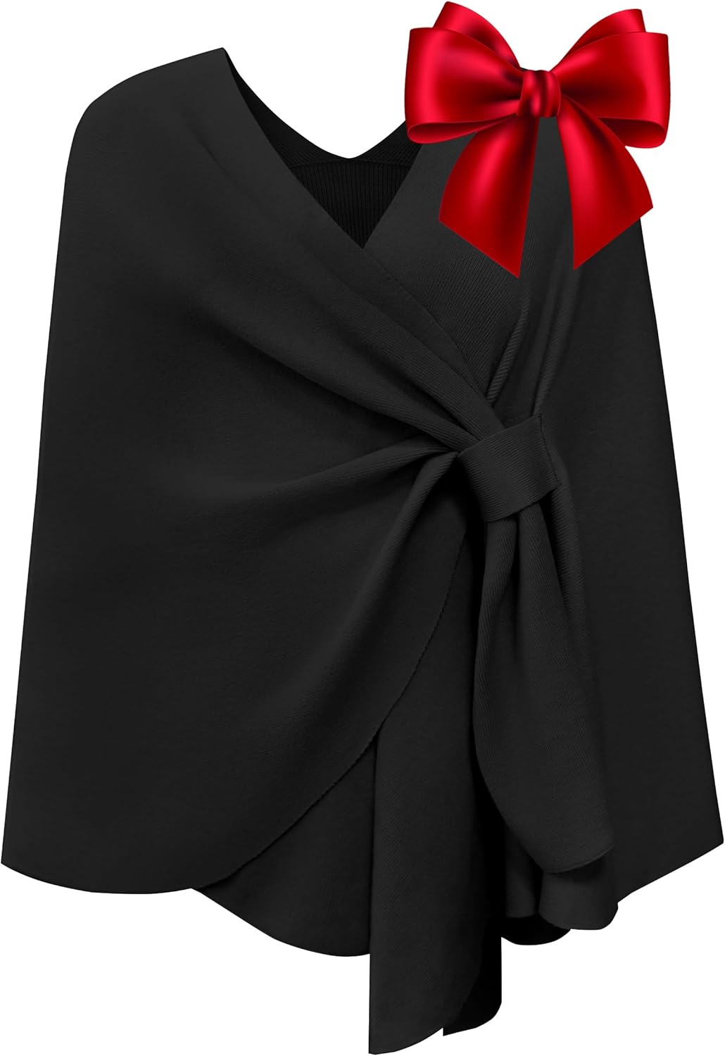 PULI Women's Elegant Shawl Wraps Sweater