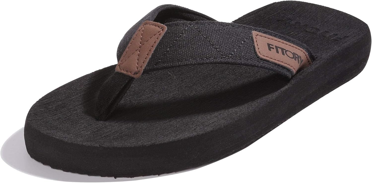 FITORY Men's Flip-Flops, Thongs Sandals