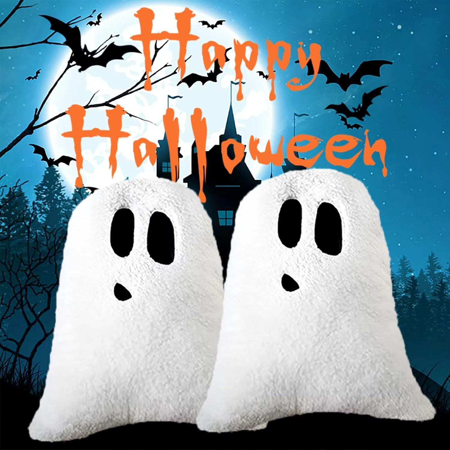 Halloween Pillows, Ghost Pillow, Fall Decorative Pillow Indoors