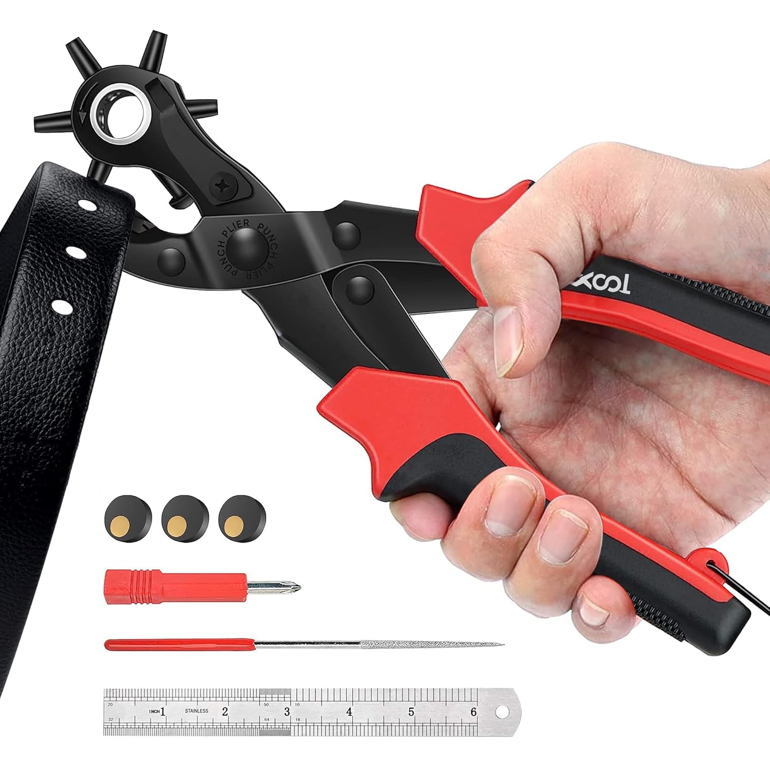 XOOL Leather Hole Punch Plier Kit