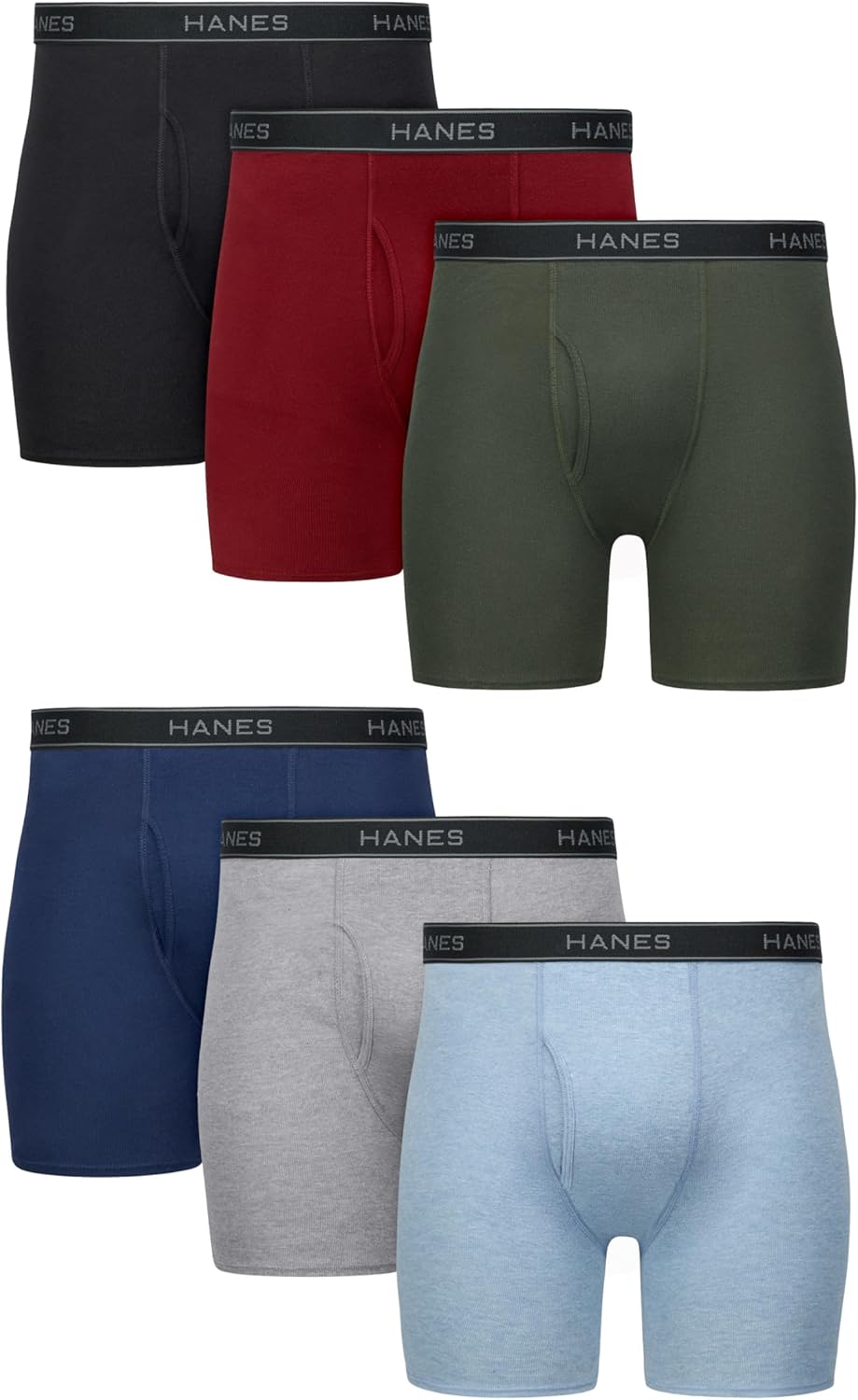 Hanes Men’s Boxer Briefs Cool Dri Cotton