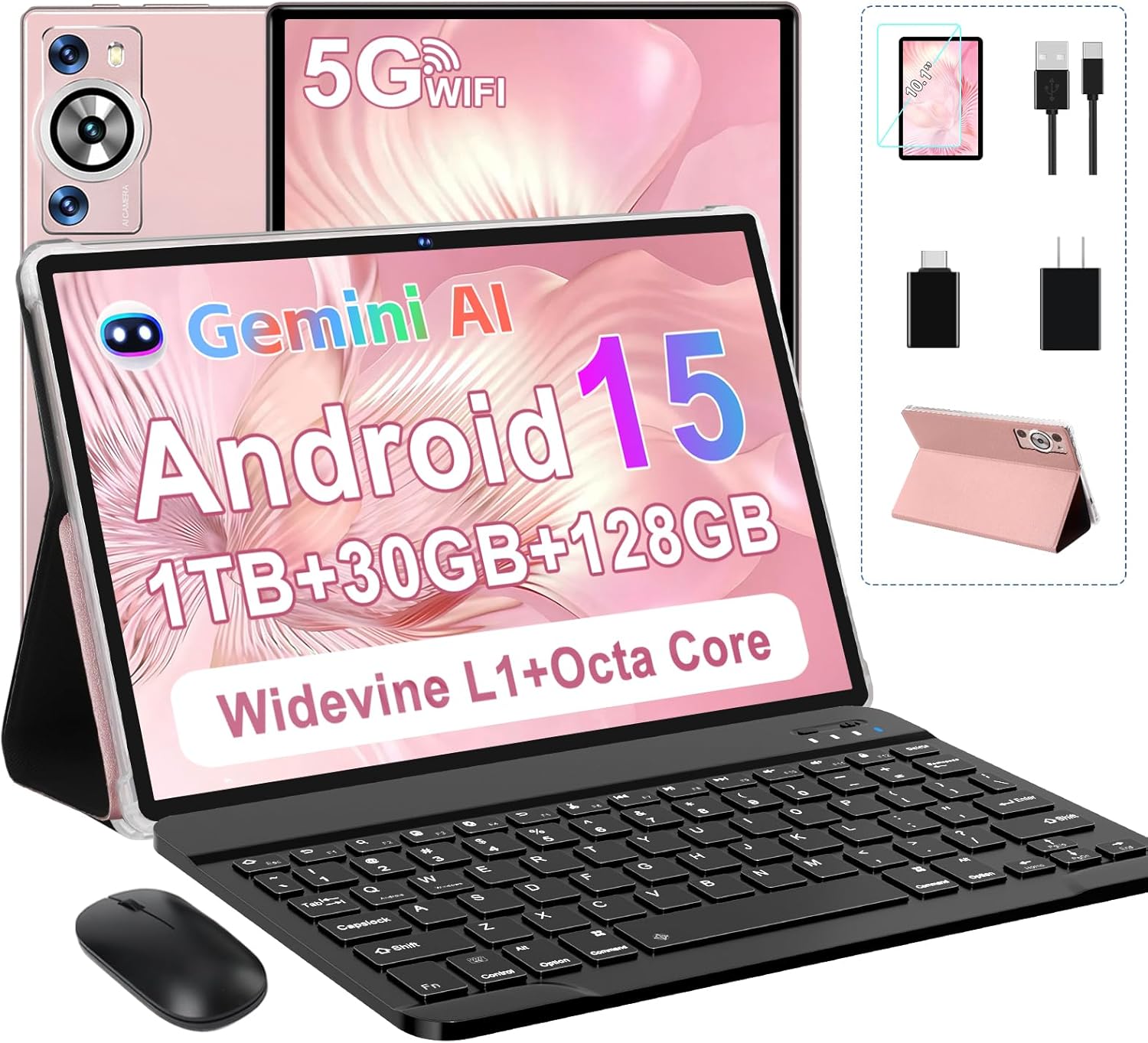 Android 15 Tablet 30GB RAM 128GB ROM 1TB TF