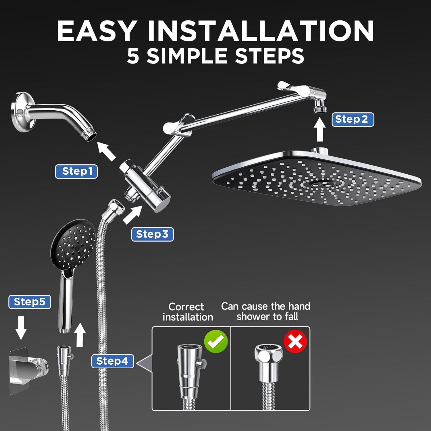Veken Rain Shower Head