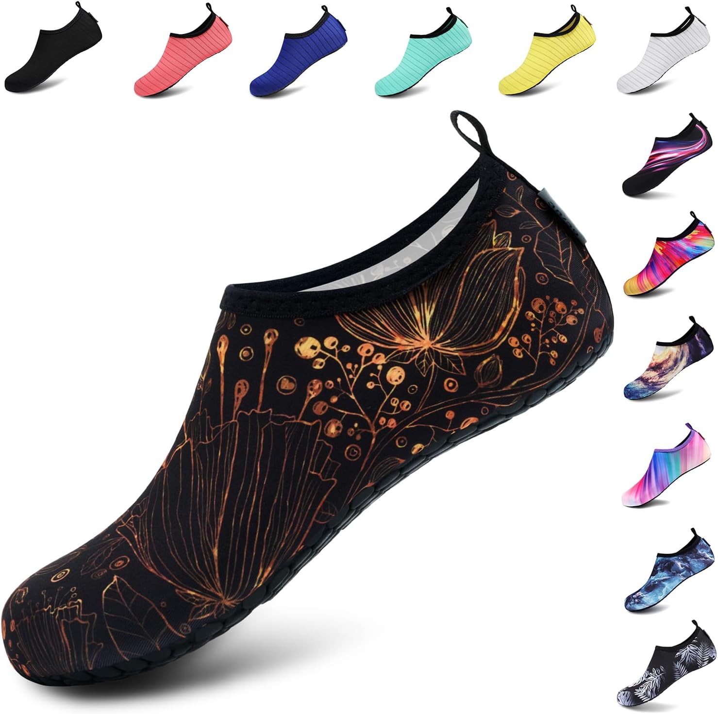VIFUUR Water Shoes – Barefoot Quick-Dry Aqua Socks