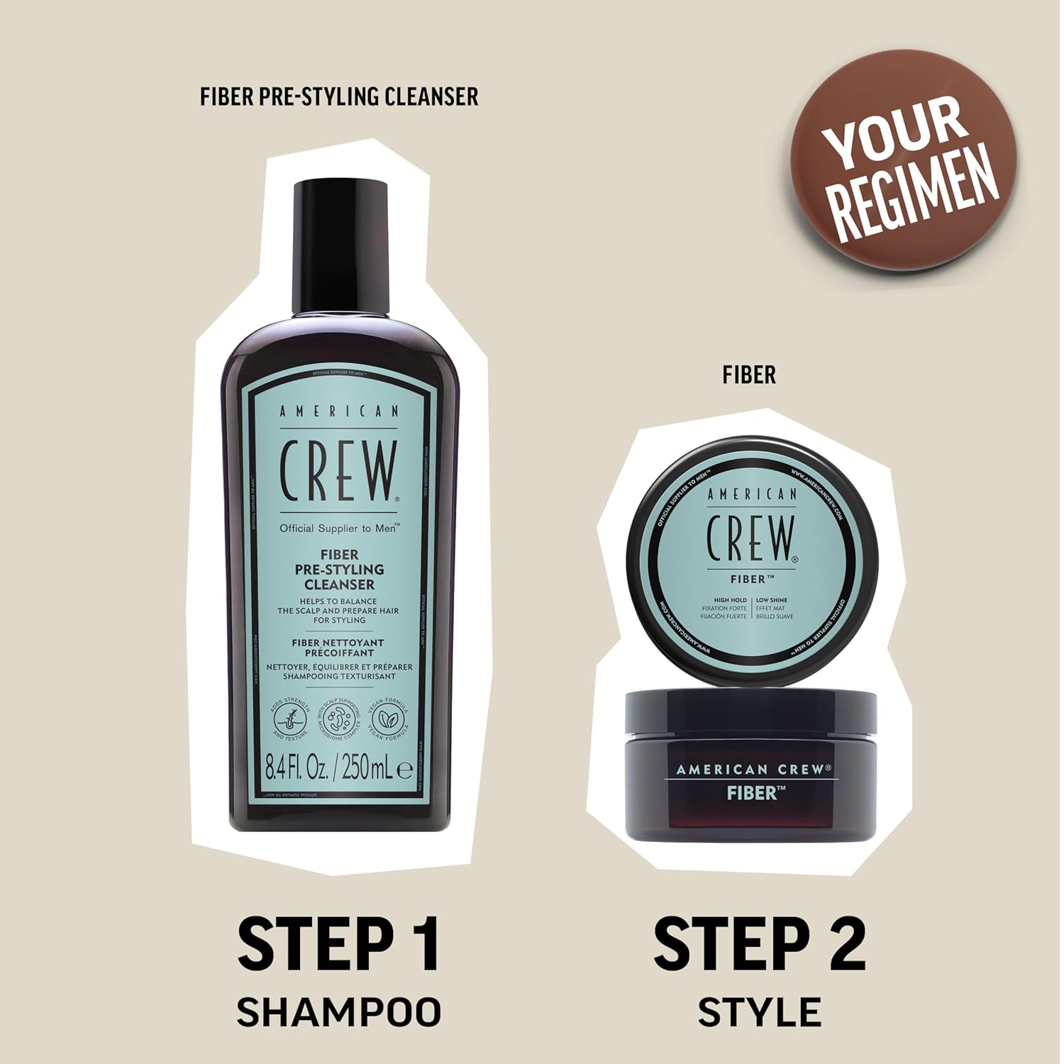 Men’s Hair Fiber Shine Styling Cream