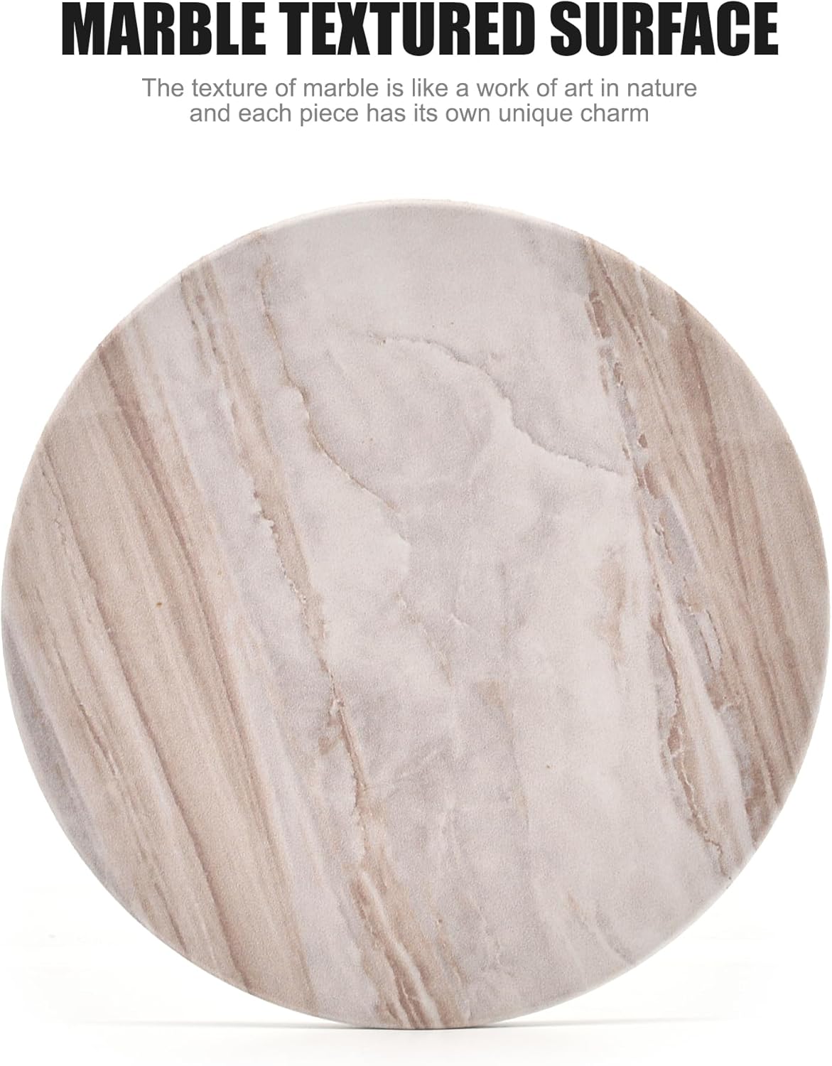 Drink Coasters with Holder Marble Style Ceramic