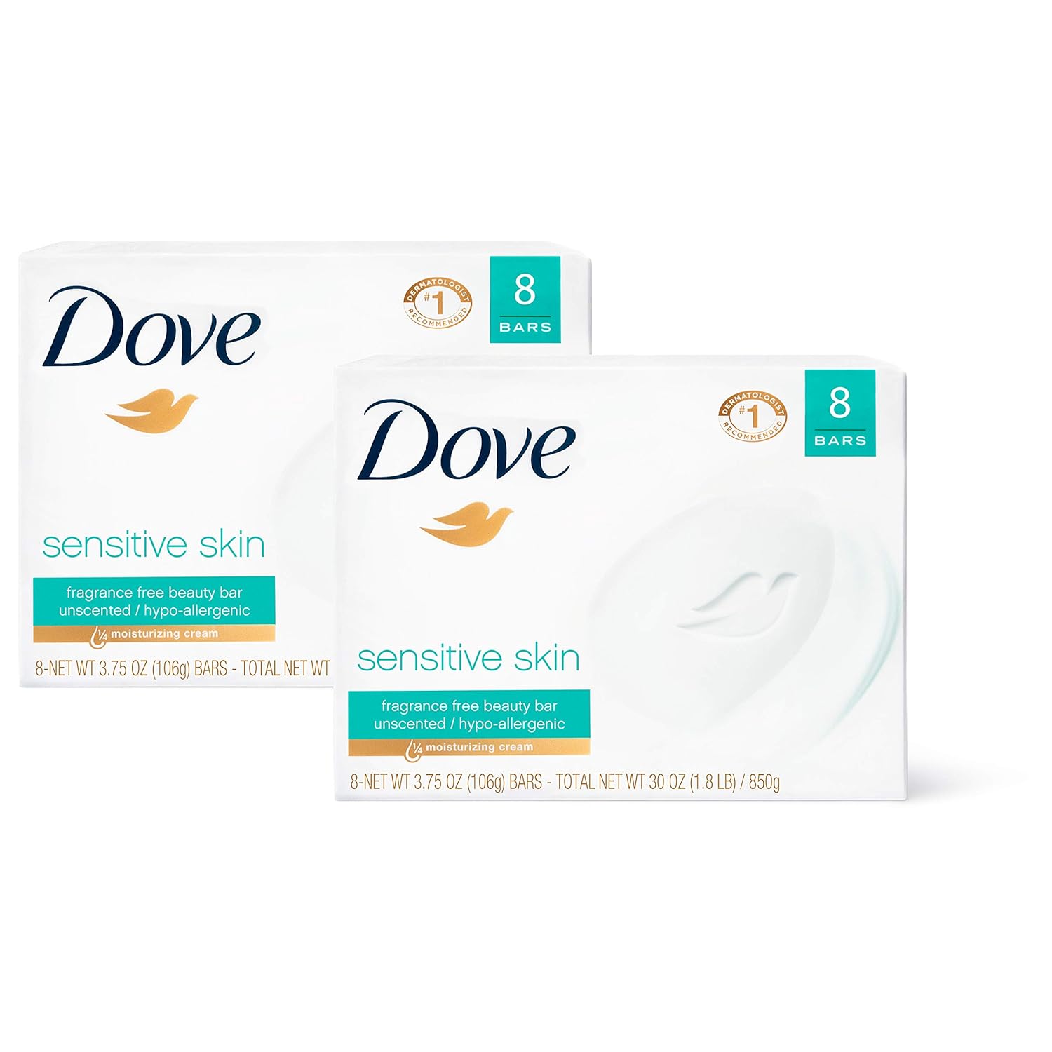 Dove Beauty Bar Soap Sensitive for Sensitive Skin