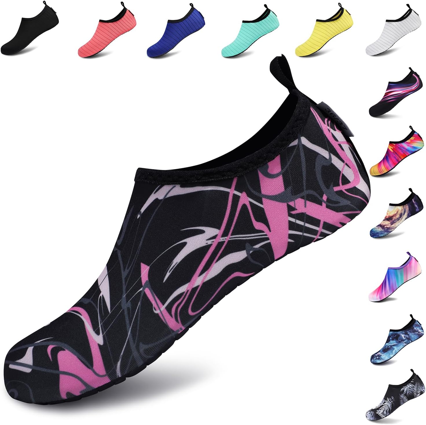 VIFUUR Water Shoes – Barefoot Quick-Dry Aqua Socks