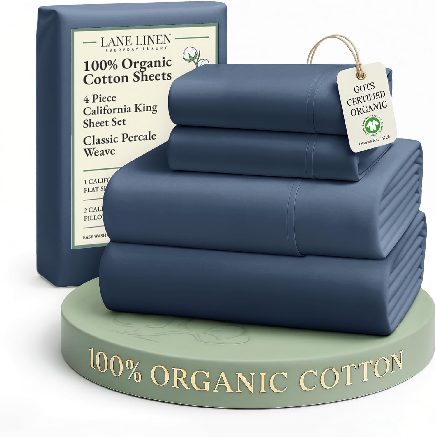 LANE LINEN Eco Friendly Cotton Queen Sheet Set