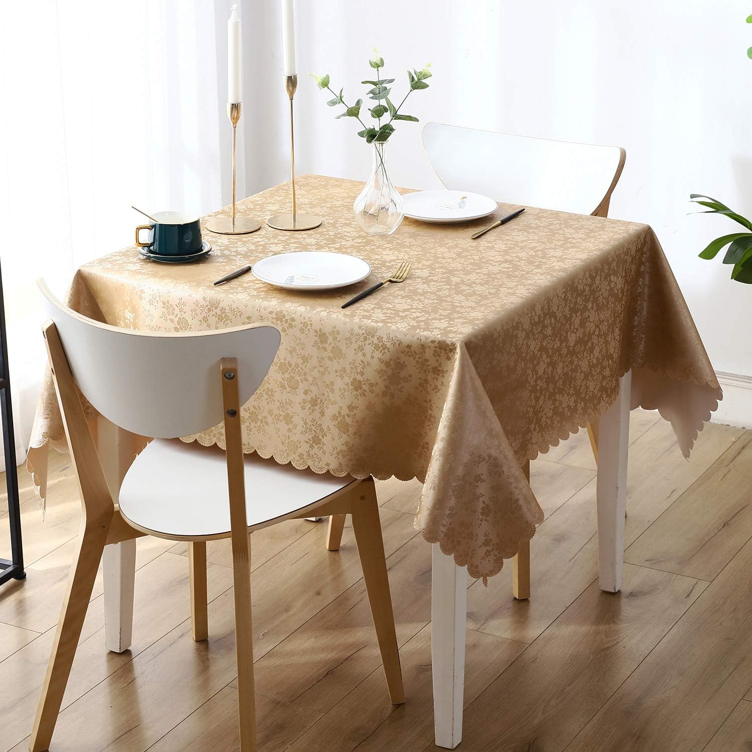 Smiry Rectangle Table Cloth Waterproof Heavy Duty