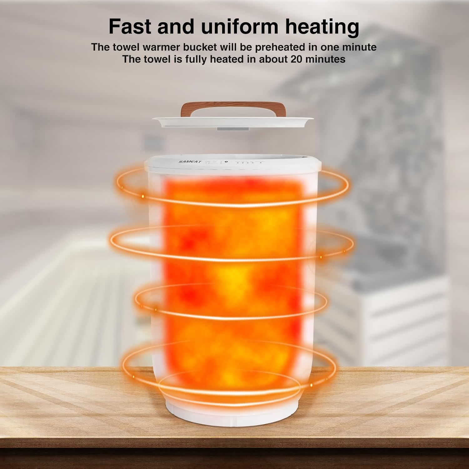 SAMEAT Heated Towel Warmer for Bathroom