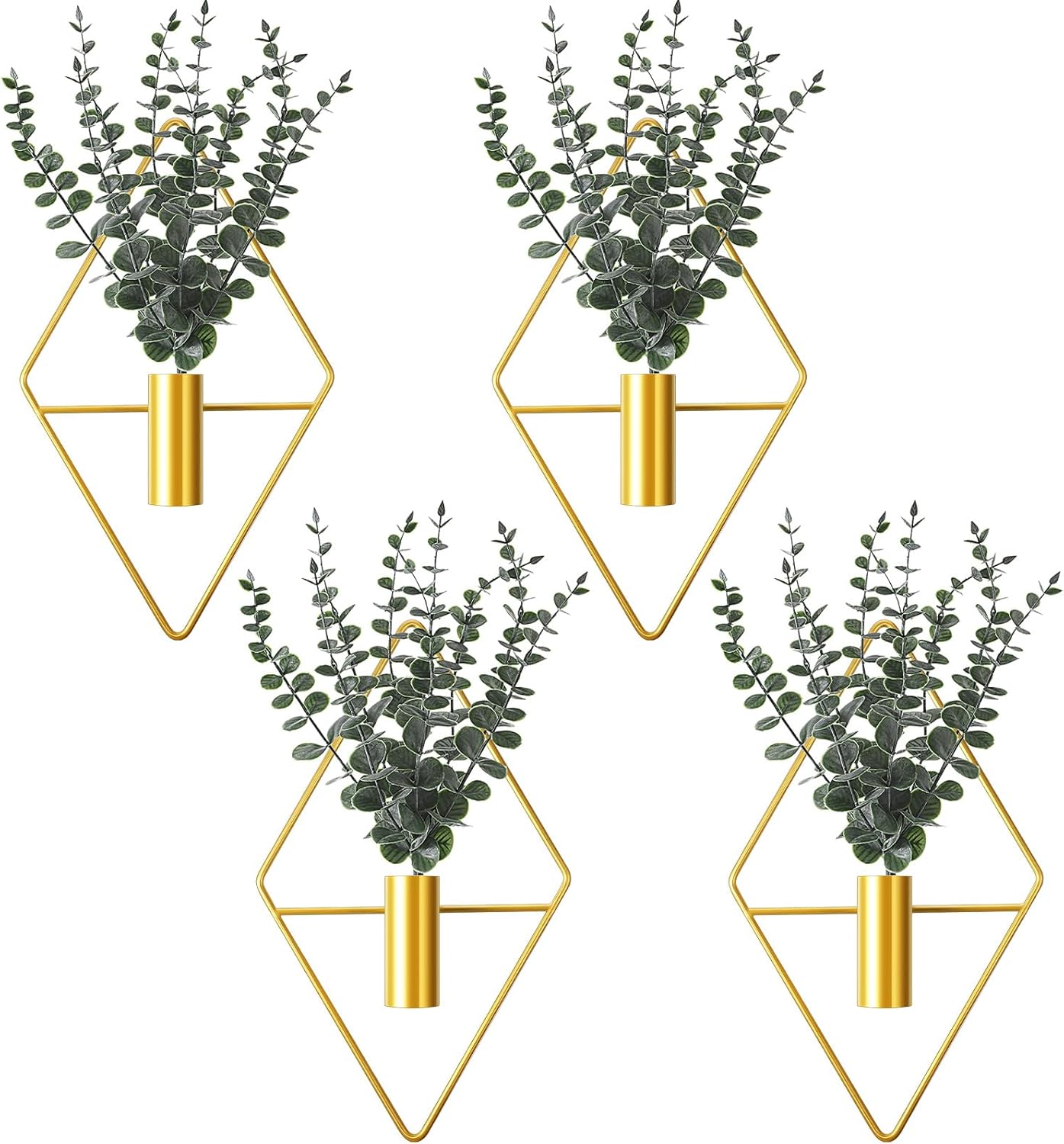 Jexine Hanging Planters with Artificial Eucalyptus