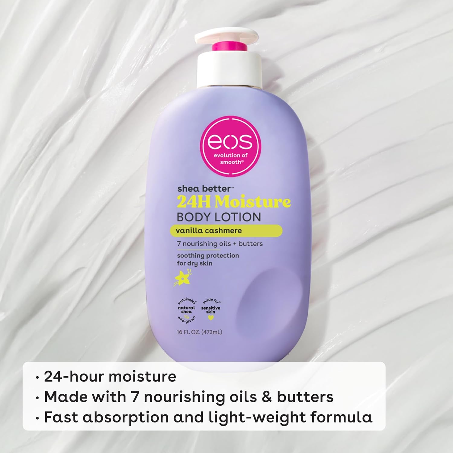 Eos Shea Better Vanilla Cashmere Body Lotion