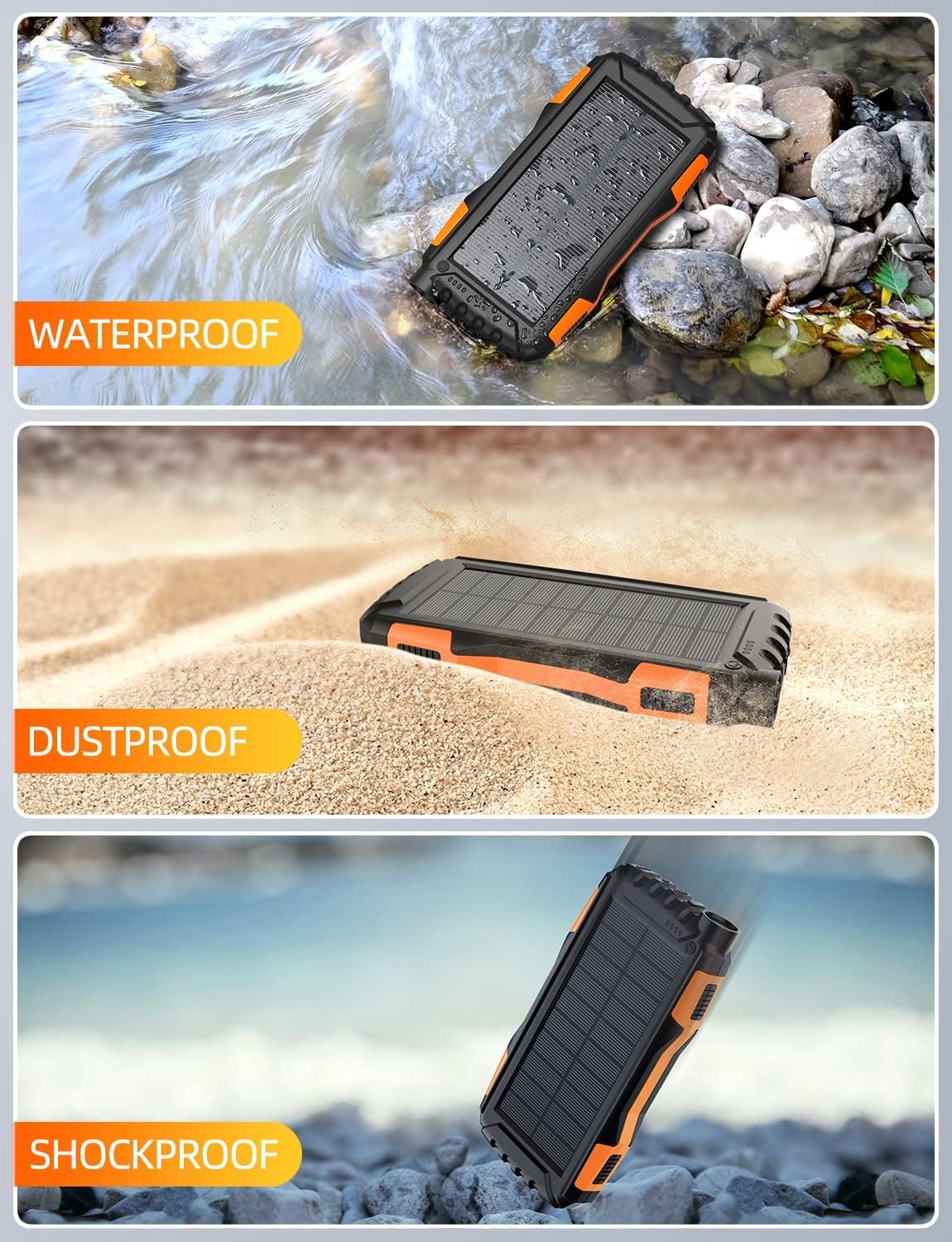 Power Bank Solar Charger 42800mAh