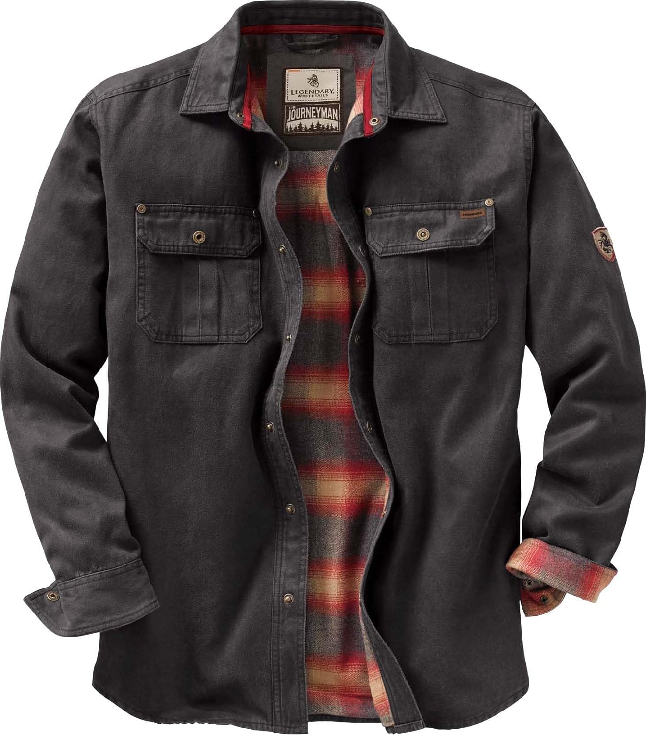 Legendary Whitetails Men's Flannel Lined Shirt Jacket
