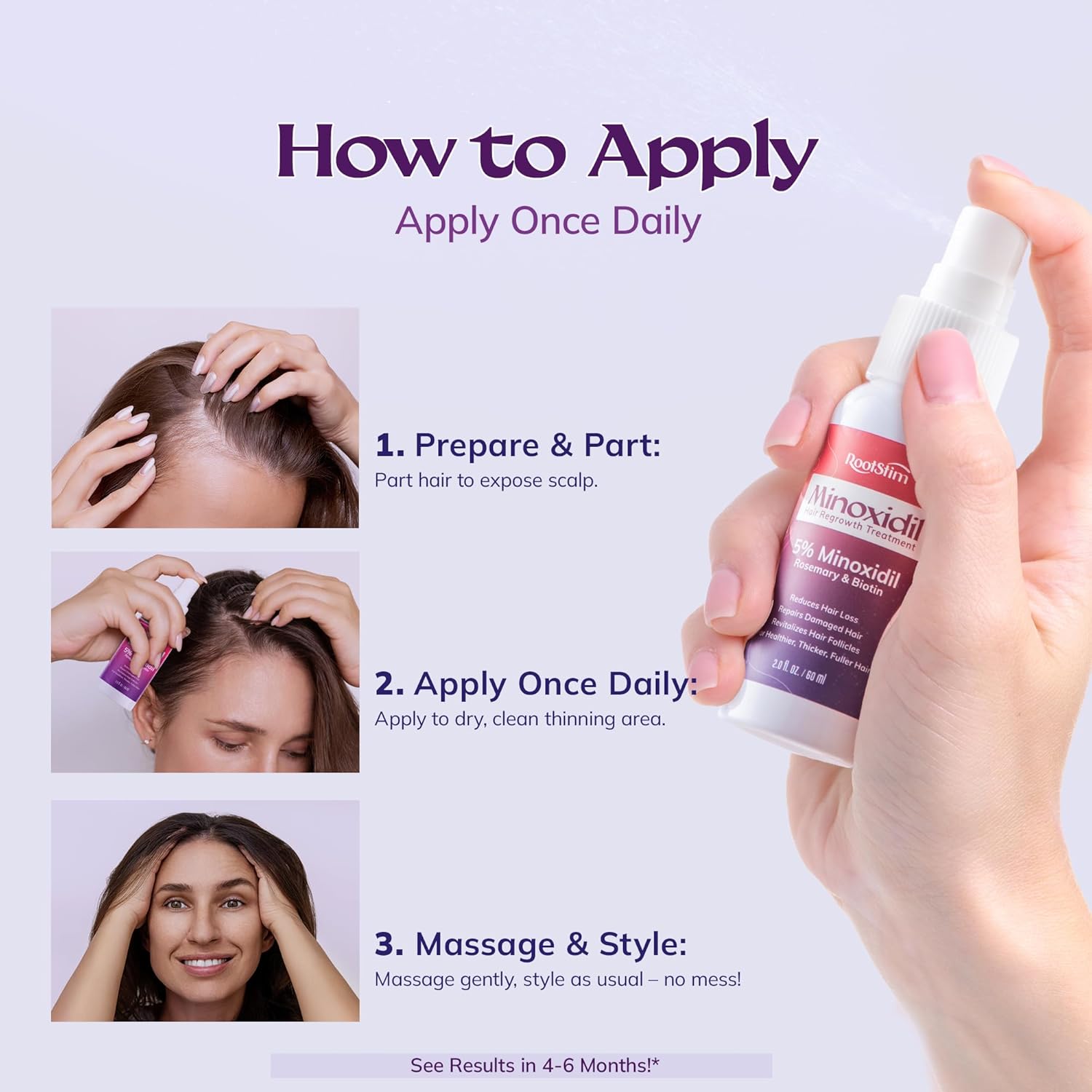Women’s 5% Minoxidil Spray for Hair Growth