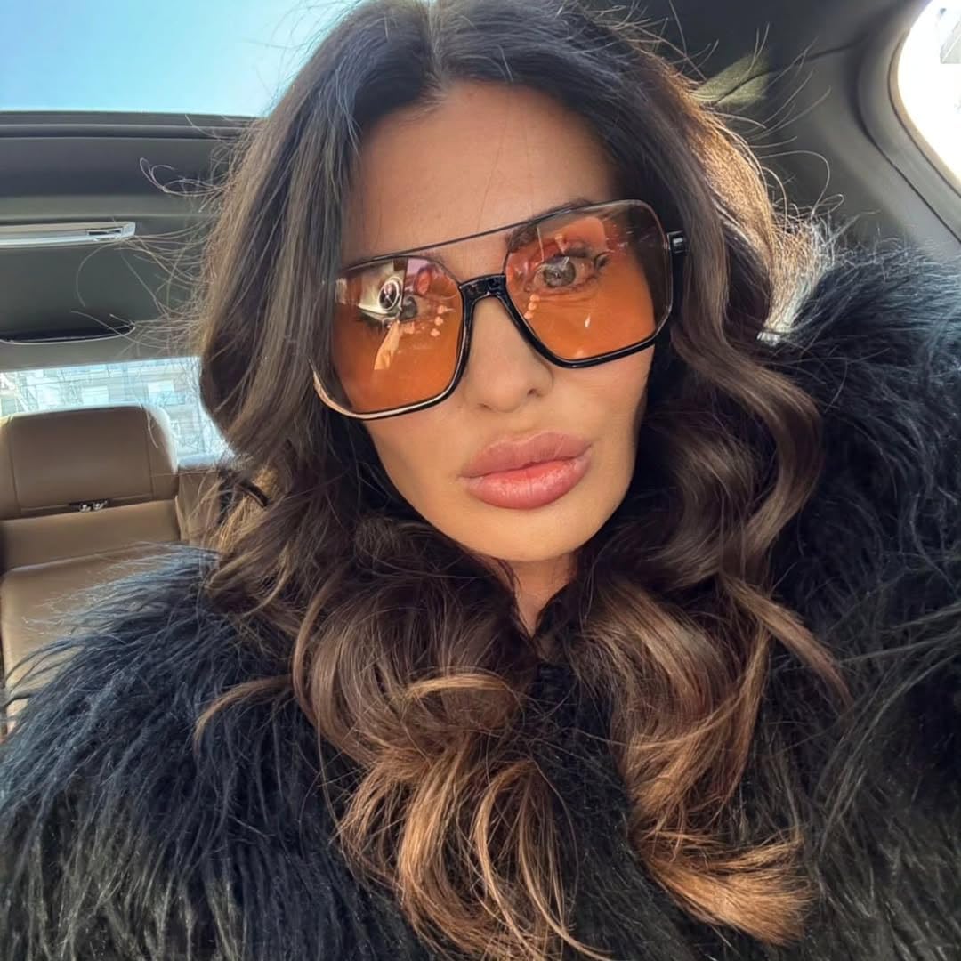 Retro Oversized Aviator Sunglasses for Women Men