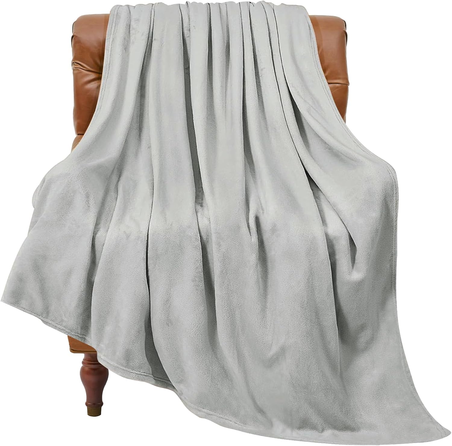 BEDELITE Fleece Black Throw Blankets for Bed