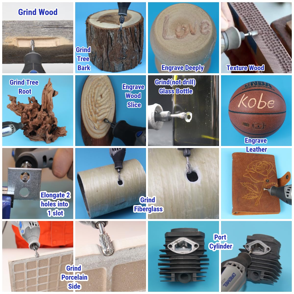 Carbide Grinding Burr Bits for Metal Wood