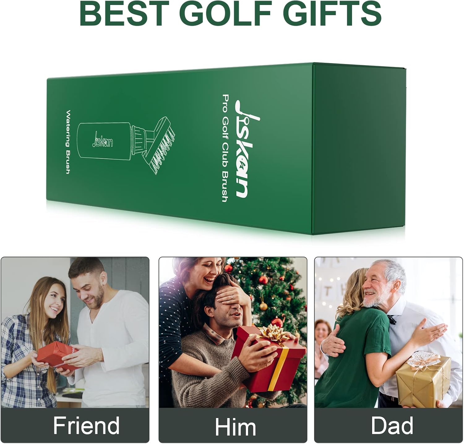 Pro Golf Club Brush Cleaner with Retainer Clip