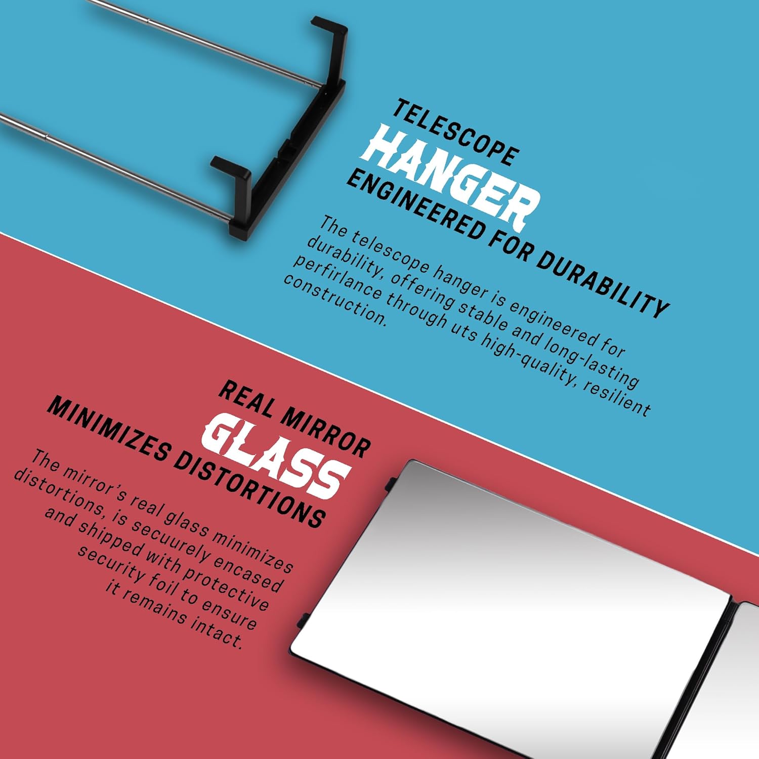 The 360 Mirror - 3 Way Mirror for Self Hair Cutting