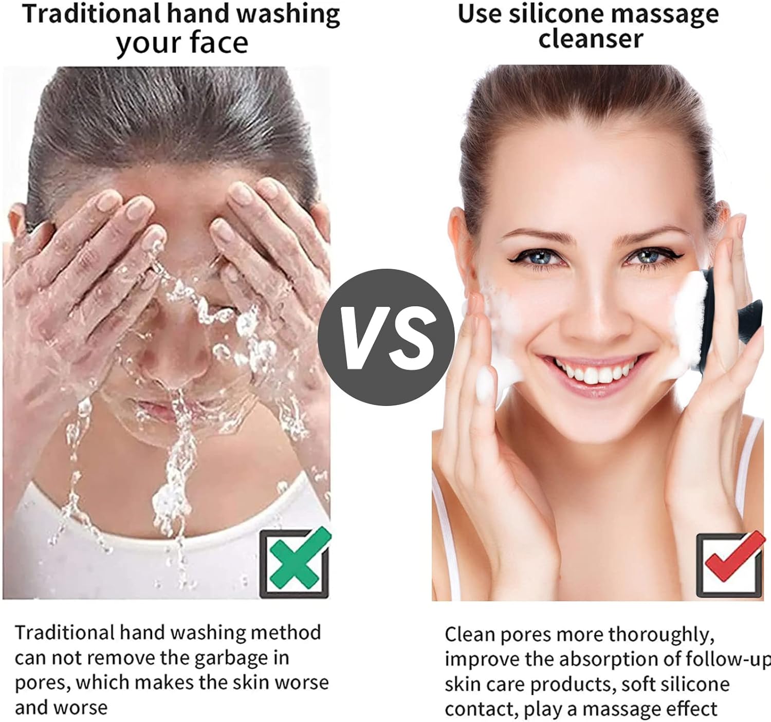 VWMYQ Silicone Face Scrubber