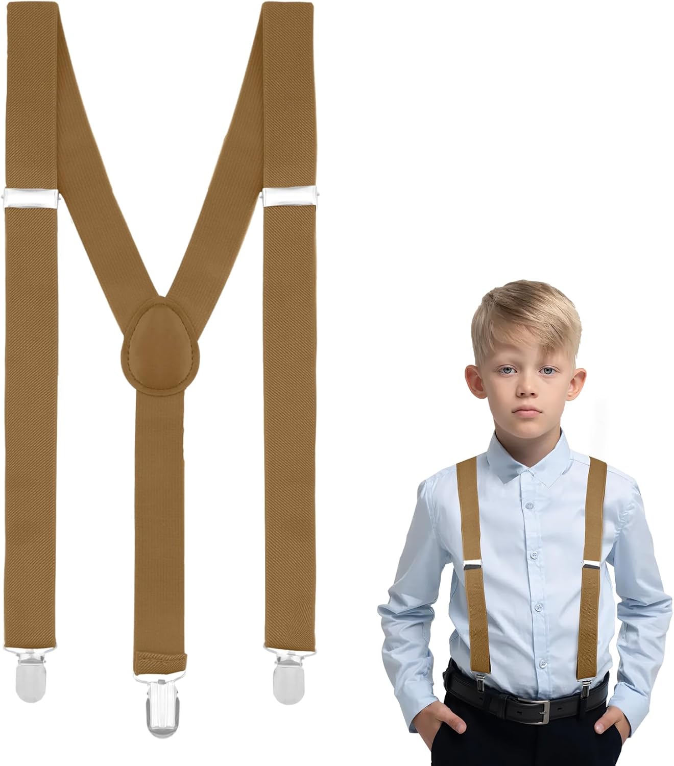 Suspenders for Boys and Girls,Elastic Y-Back Design