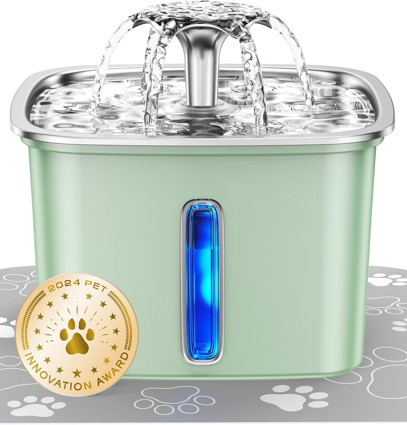Veken 95oz Stainless Steel Cat Water Fountain