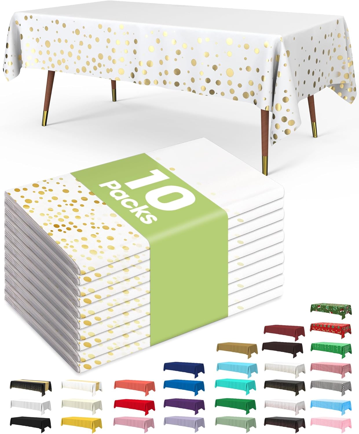 Pureegg Disposable Plastic Tablecloths