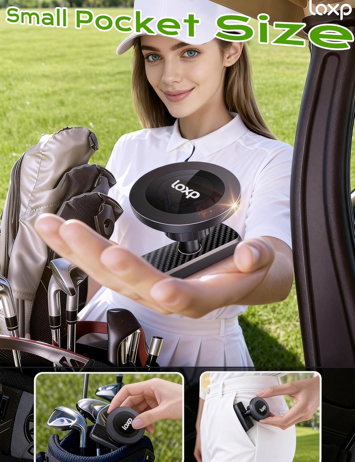 N56 Magnetic Golf Cart Phone Holder
