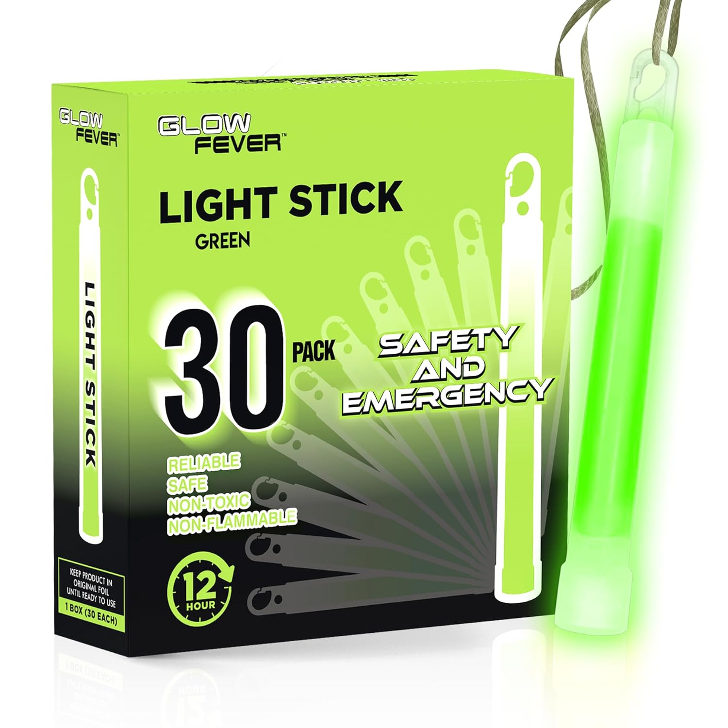 Glow Fever Emergency Safety Military Grade Glow Sticks