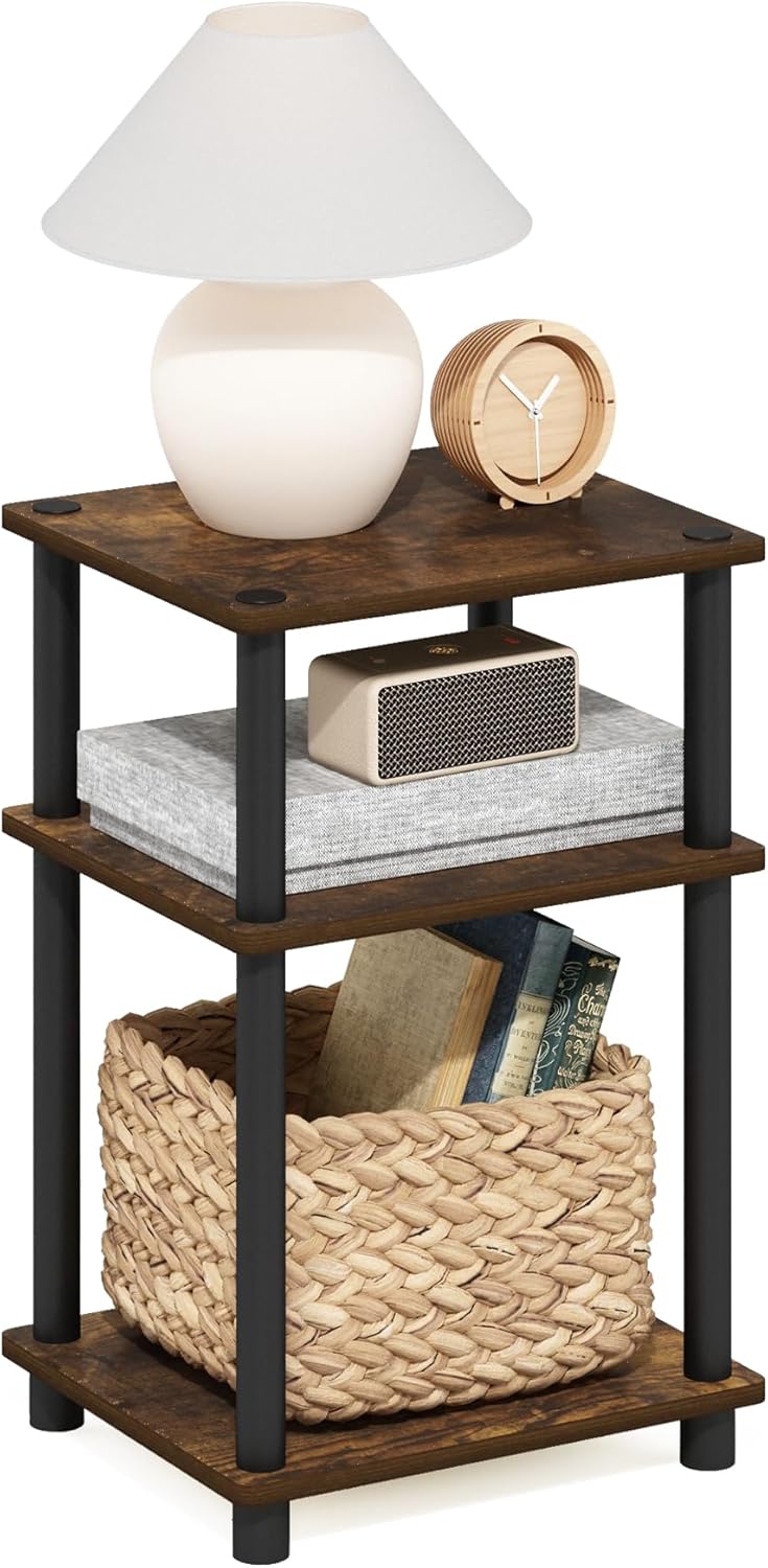 Furinno JUST Side Table Open Shelves Night Stand