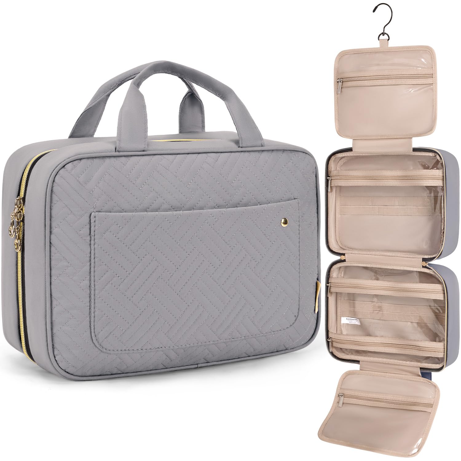 BAGSMART Hanging Toiletry Bag Travel Organizer