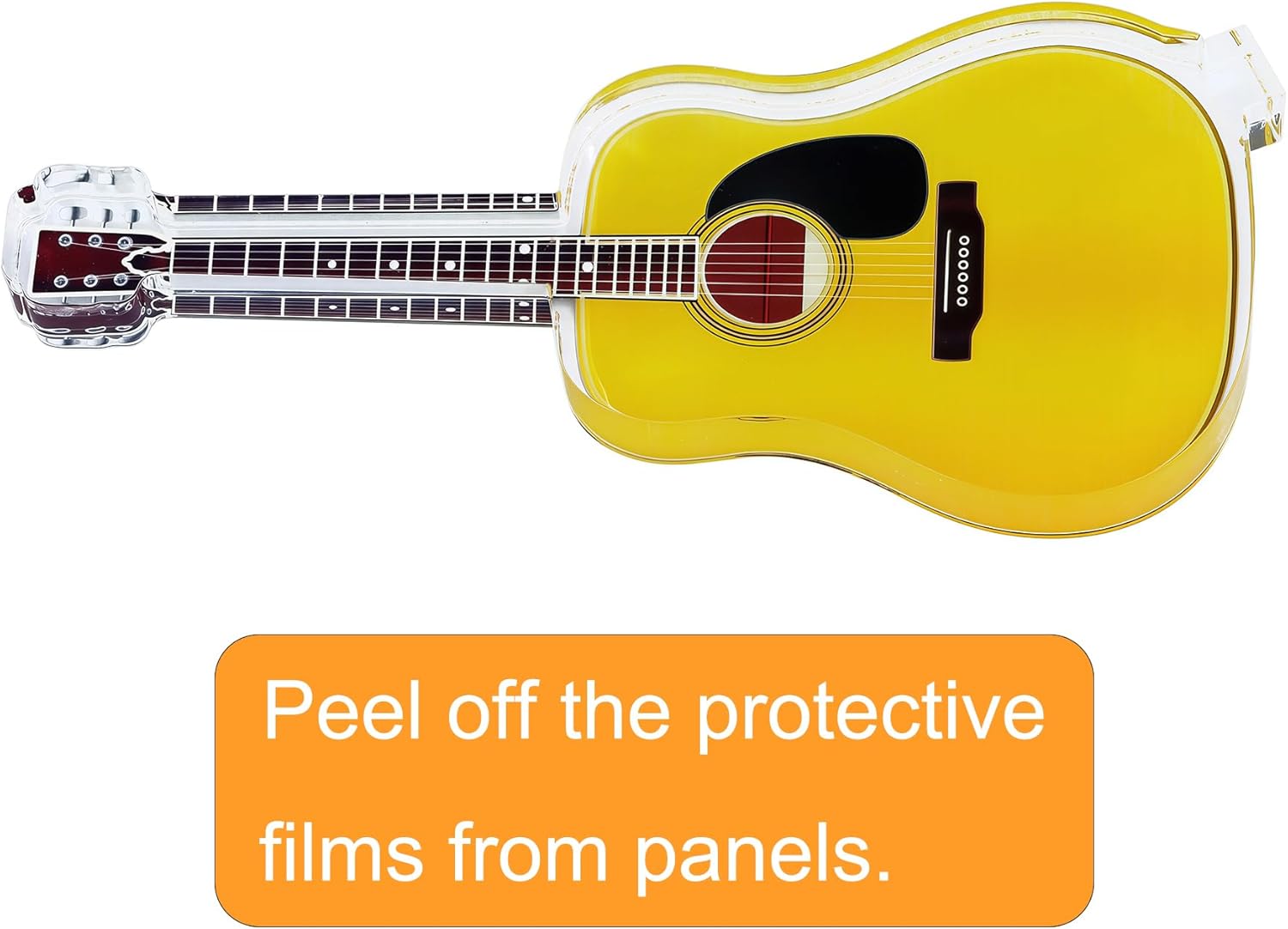 Acrylic Guitar Desk Decor for Music Room