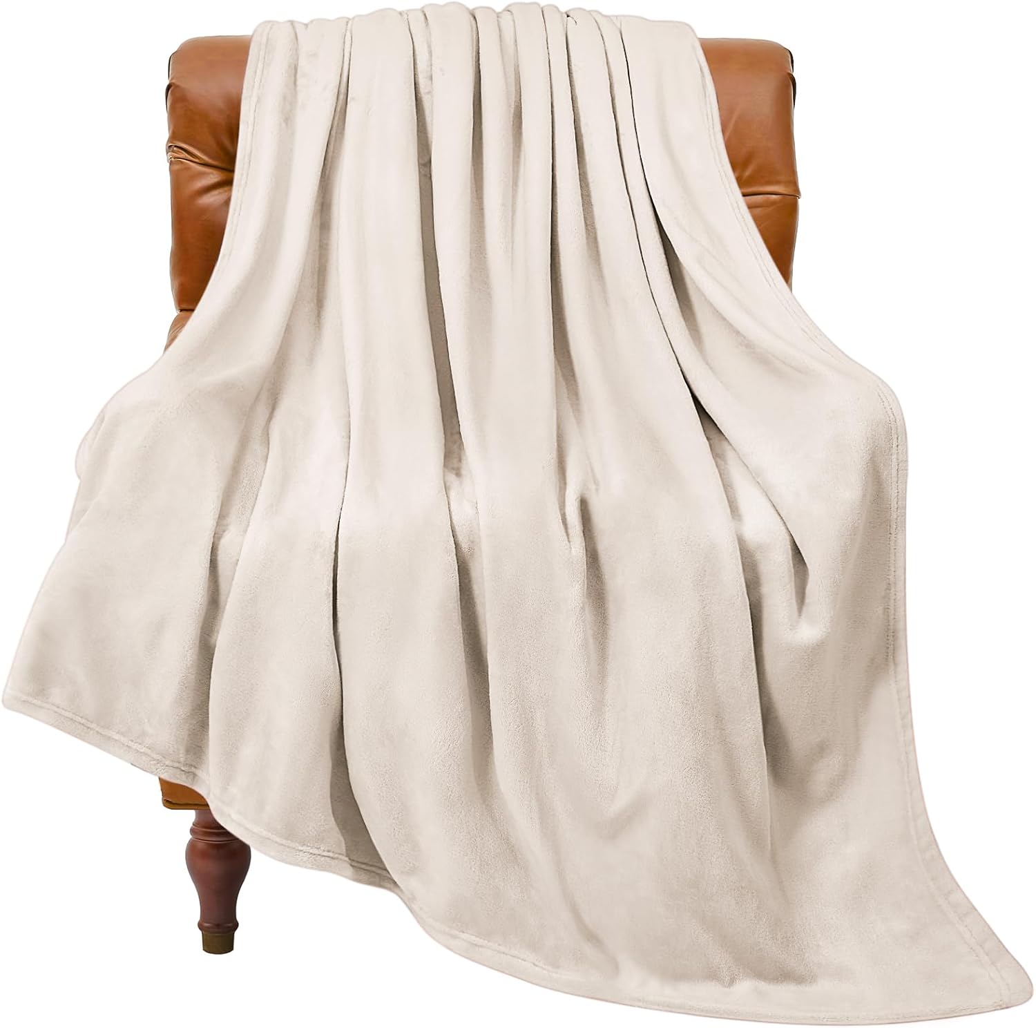 BEDELITE Fleece Black Throw Blankets for Bed