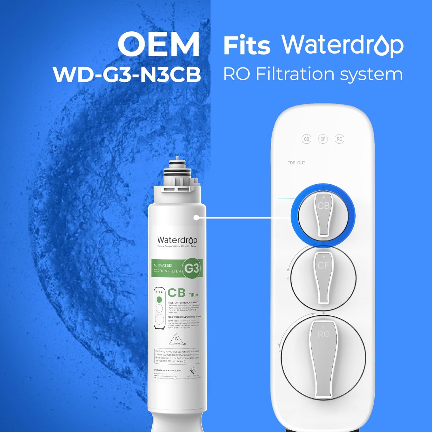 Waterdrop WD-G3-CB Replacement Filter Cartridge