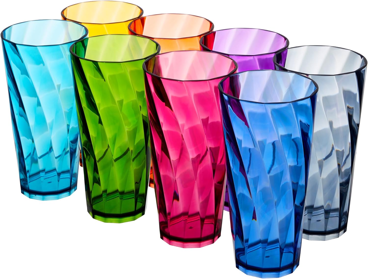 US Acrylic Optix Plastic Reusable Drinking Glasses