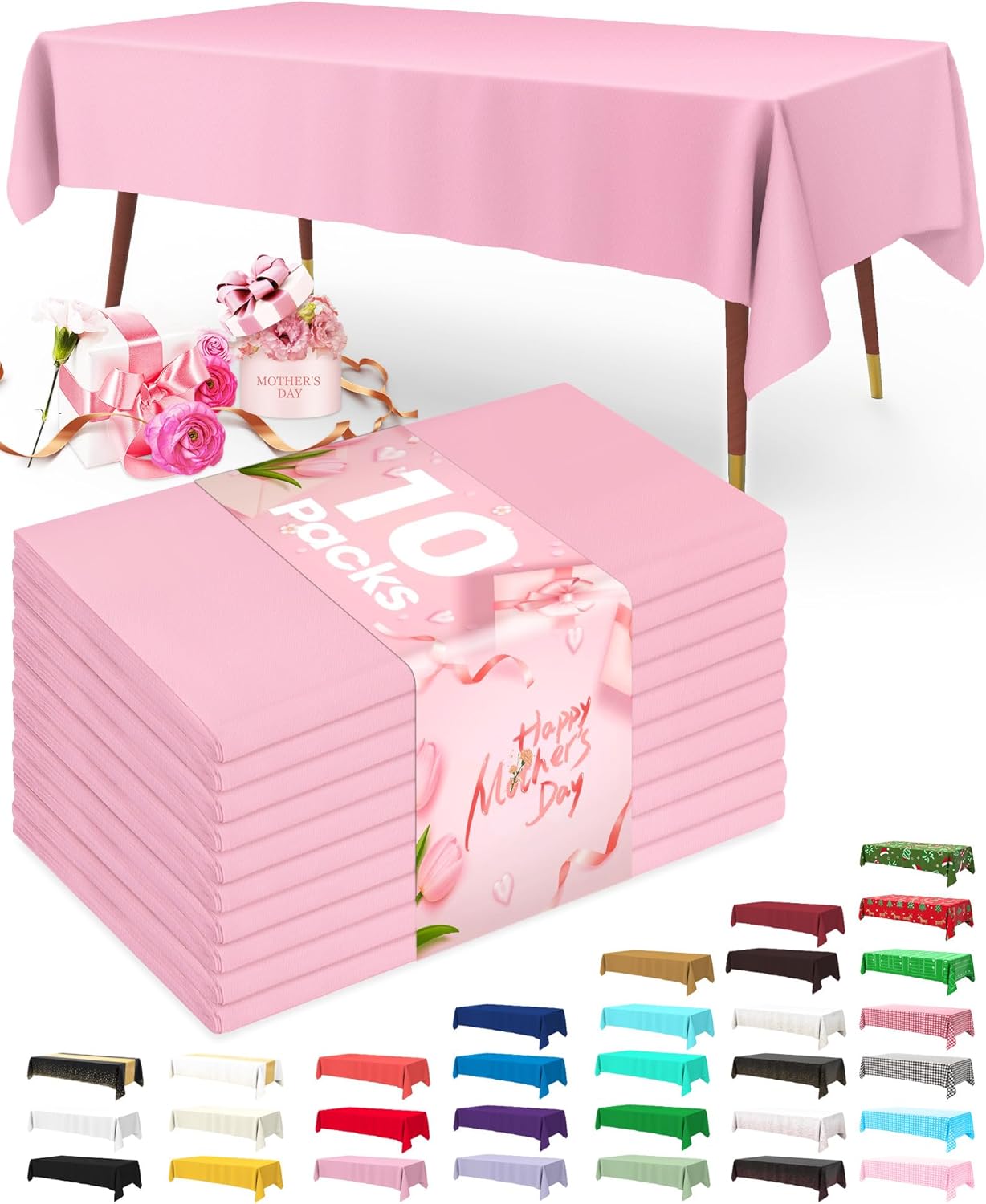 Pureegg Disposable Plastic Tablecloths