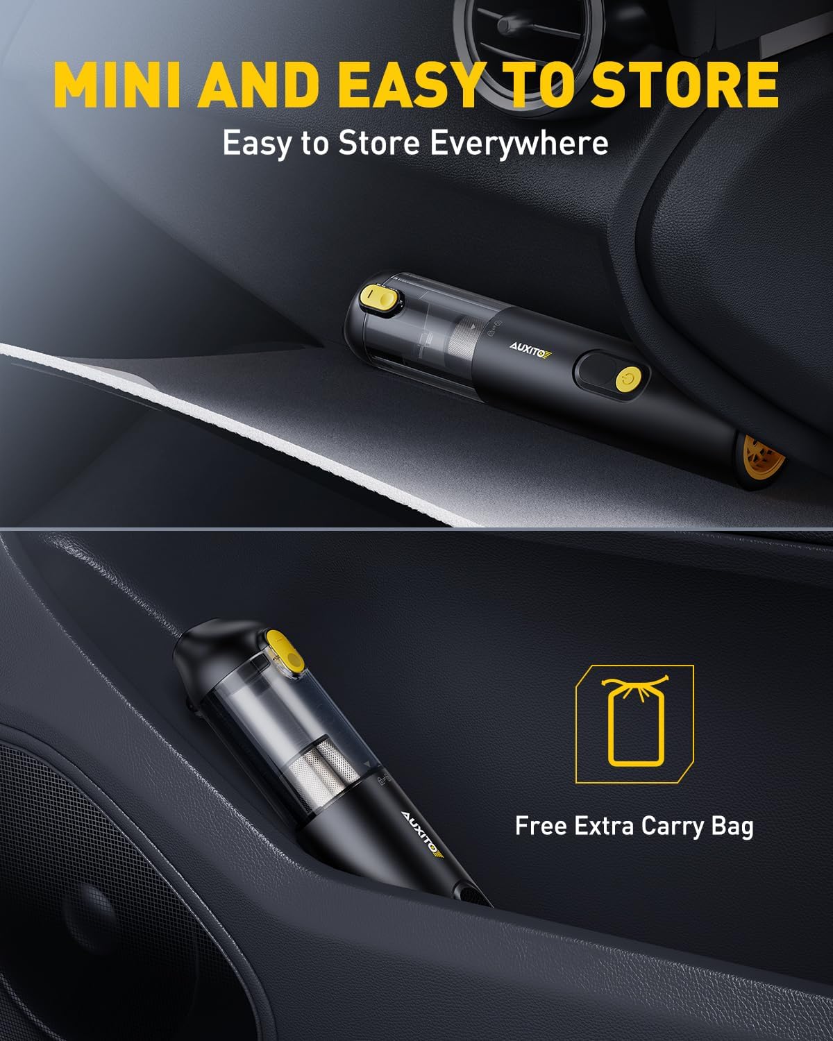 AUXITO Car Vacuum Portable Cordless Suction
