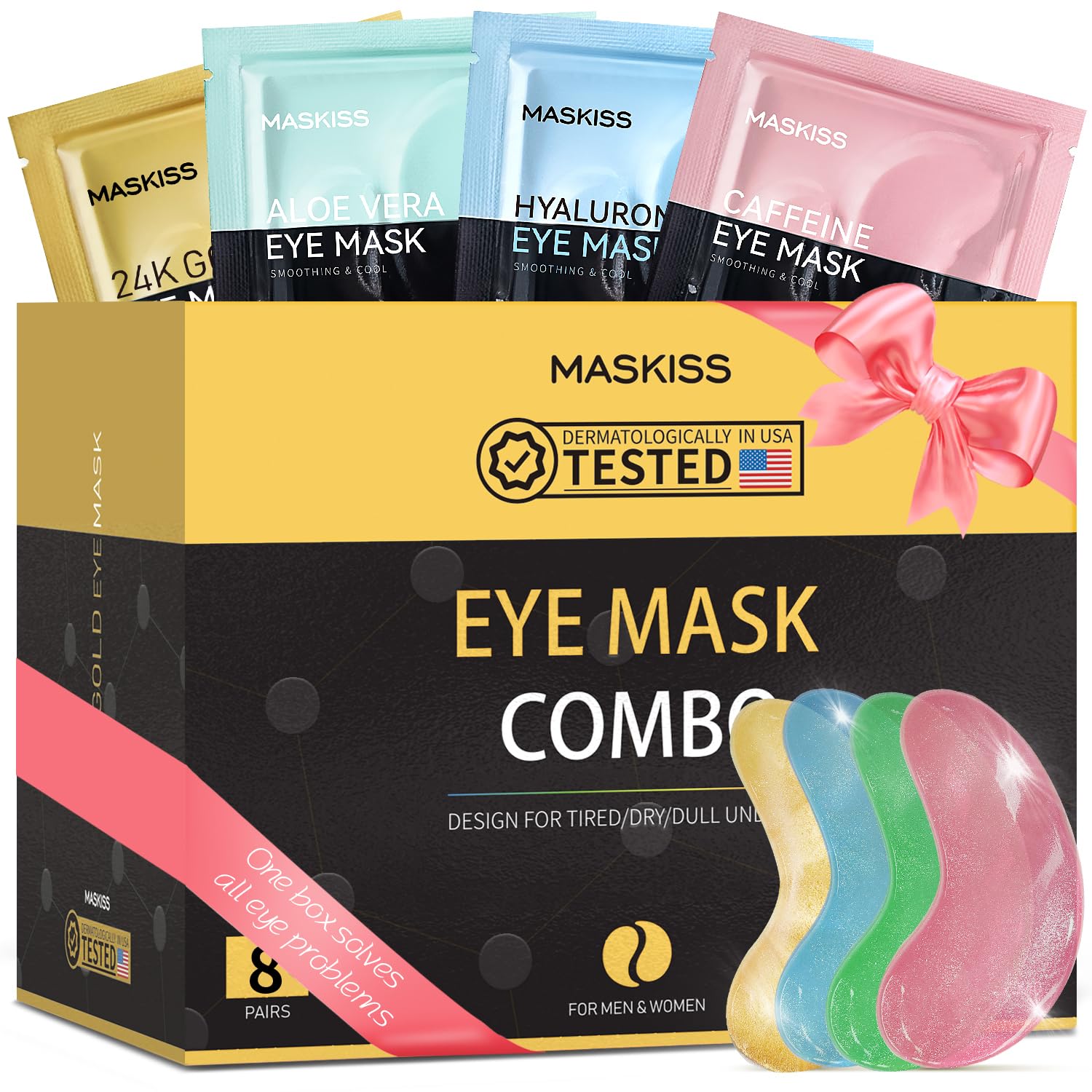 24K Gold Under Eye Patches for Dark Circles