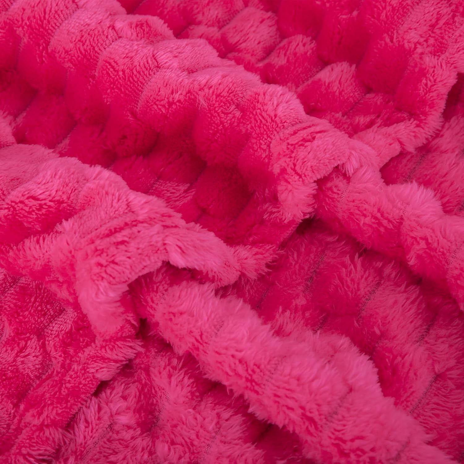 Puncuntex Hot Pink Throw Blanket  for Mom Fuzzy