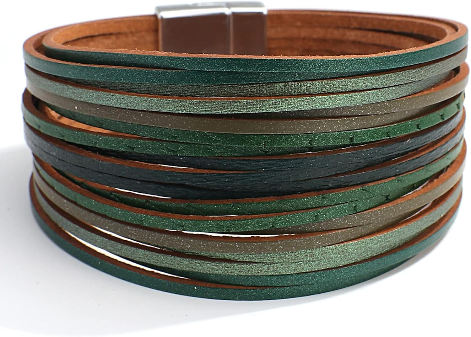 Fesciory Boho Leather Wrap Bracelet Women