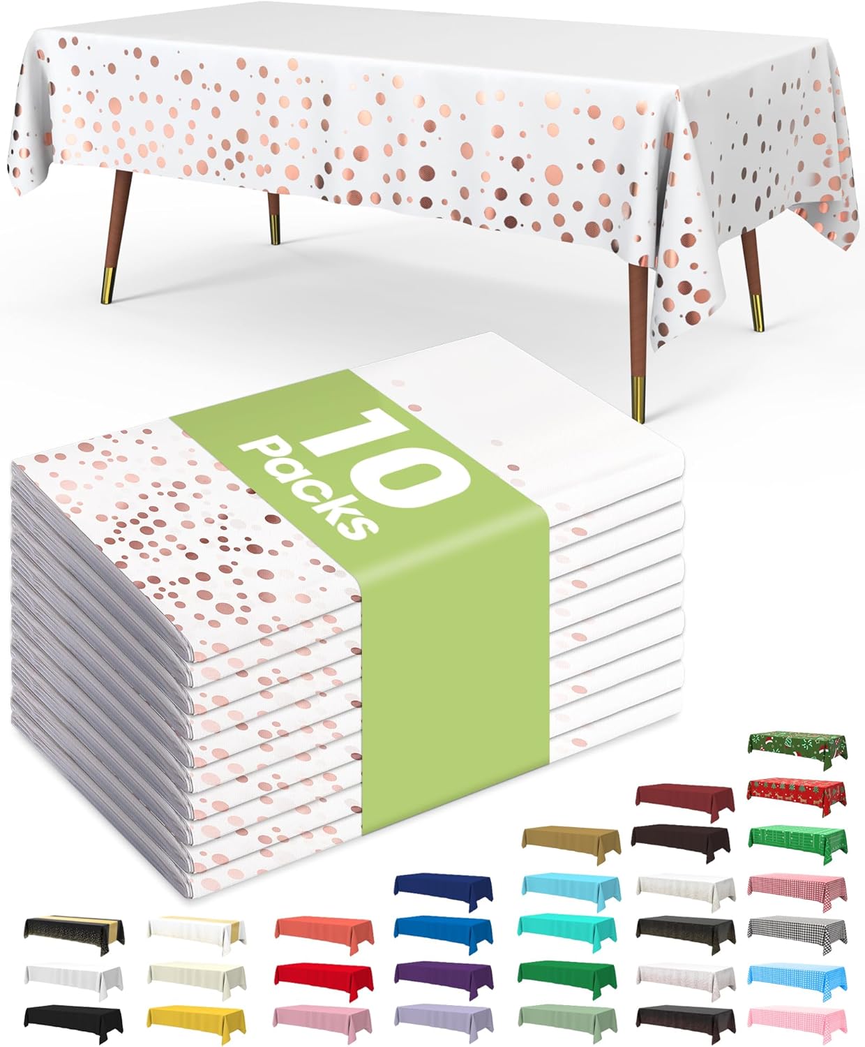 Pureegg Disposable Plastic Tablecloths