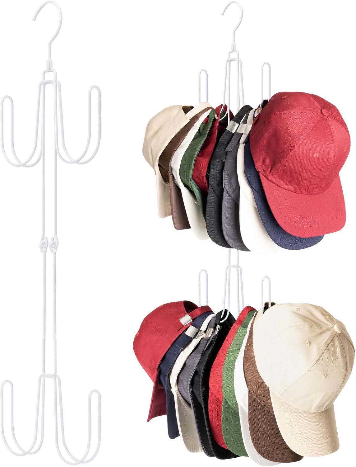 Hat Hangers for Closet Stainless Steel Hat Organizer