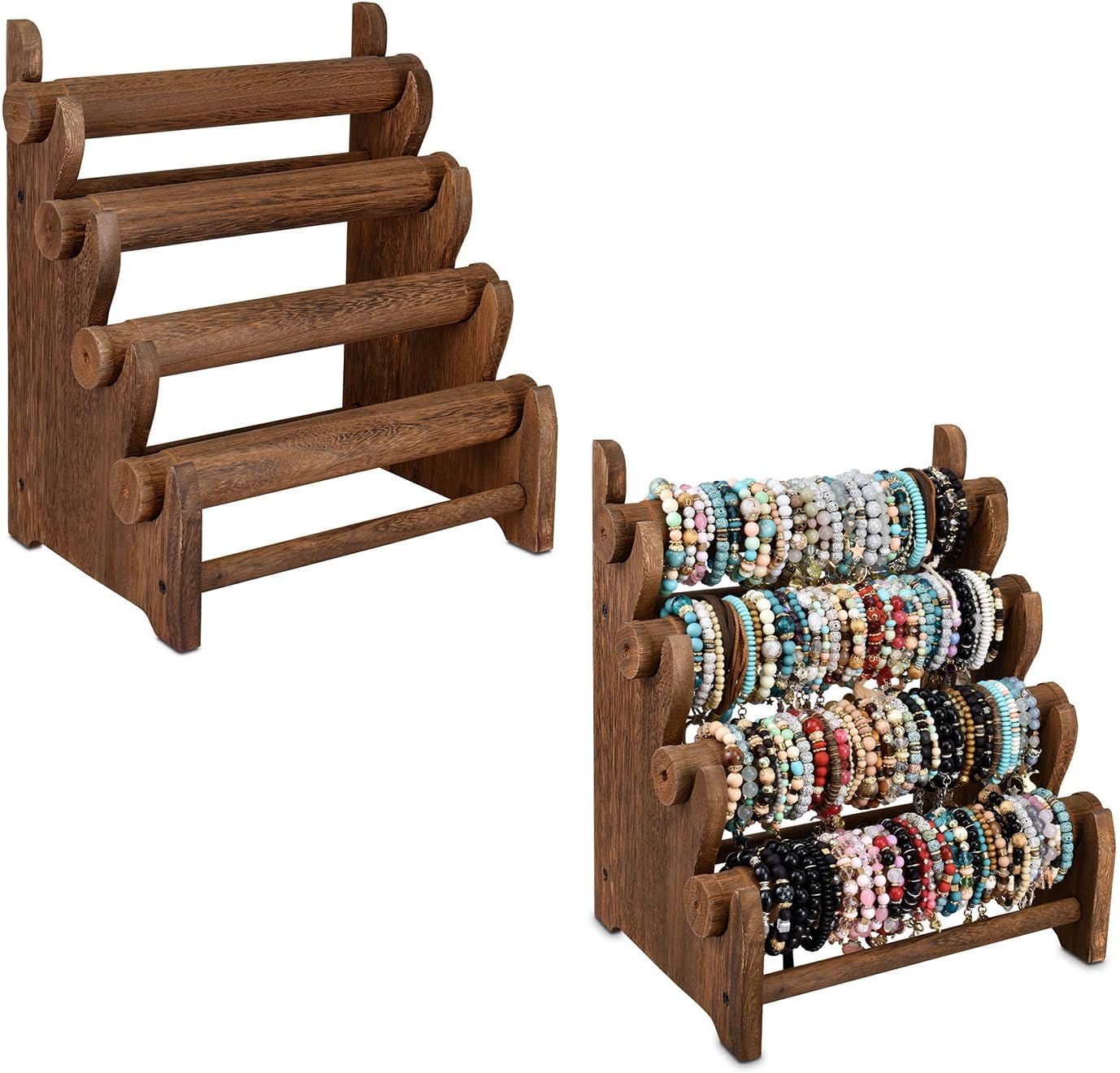 Ikee Design Wooden Jewelry Display Stand