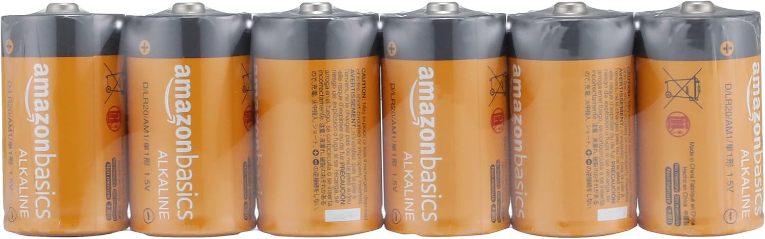 12 Pack D Cell All-Purpose Alkaline Batteries