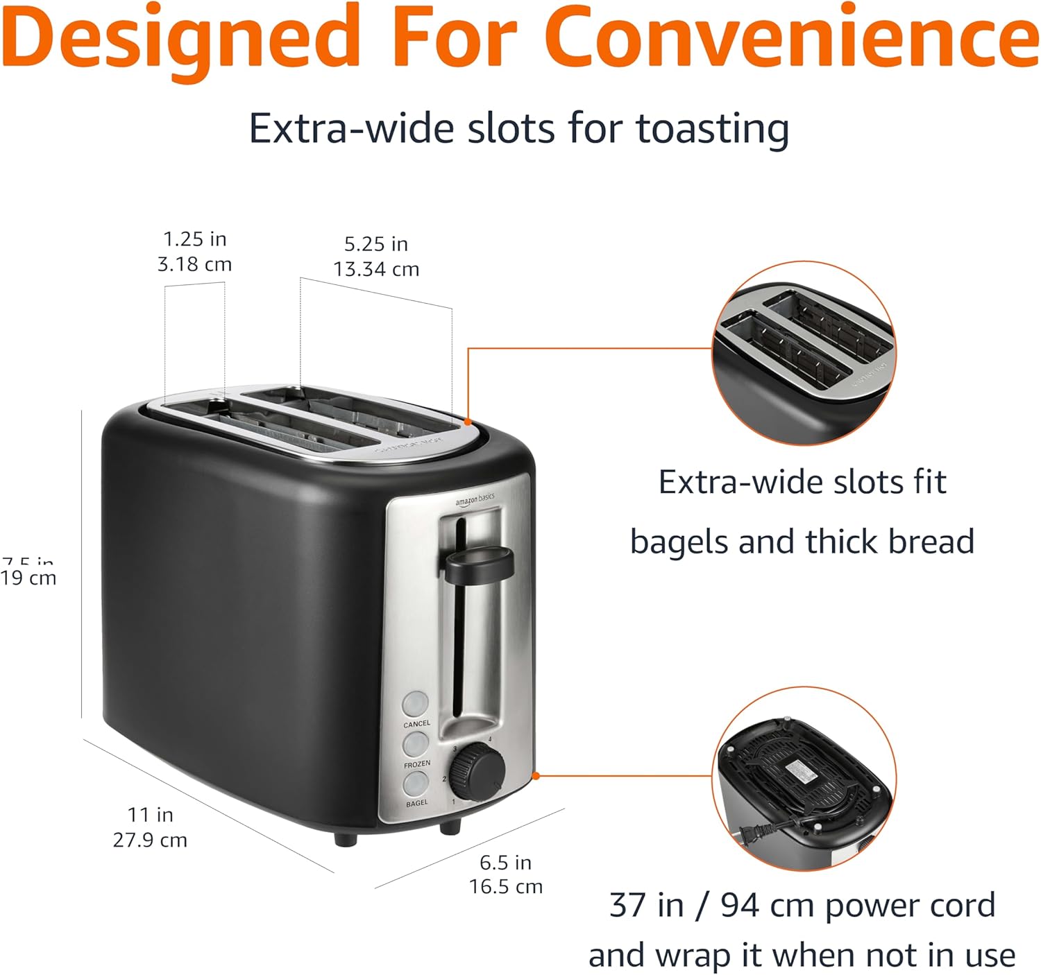 Amazon Basics 2-Slice Toaster