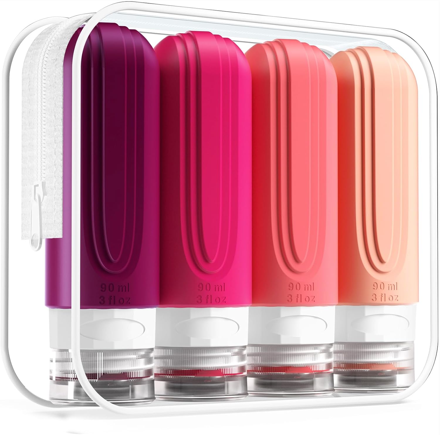 TSA Approved 3oz Leak-Proof Travel Bottles